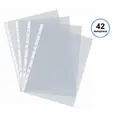 Джобове за документи А4 кристал, 42 микрона, подходящи за всички папки и класьори