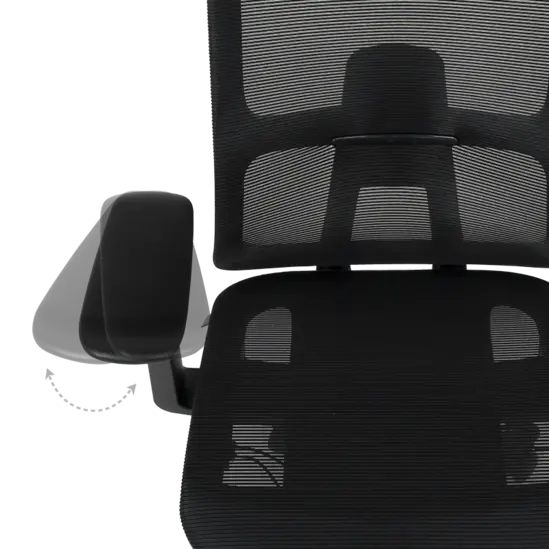 Работен стол АХИНОРА- регулируеми подлакътници навътре-навън