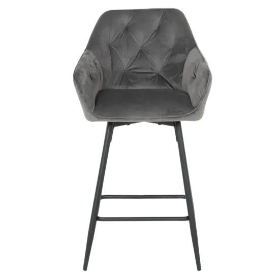 Бар стол АЛЕГ-сив цвят дамаска