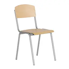 Ученически стол Ана Е-263 сива рамка- снимка отпред