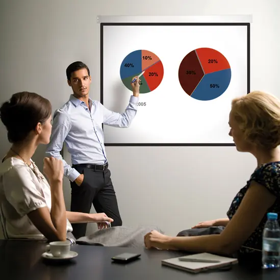 Екран за стена 180х180 см