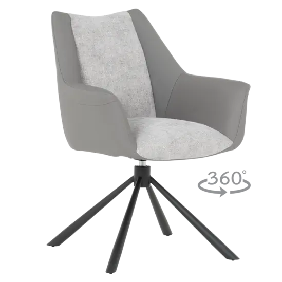 Трапезен стол СТЕЛА- сив цвят