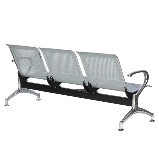 Посетителска пейка BTL 30-снимка отзад, сива