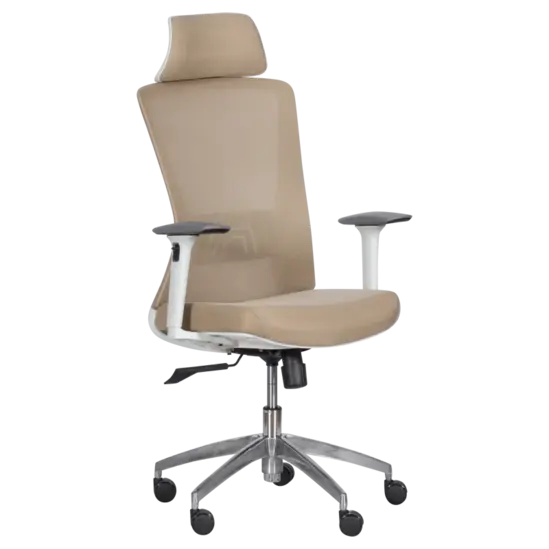 Работен стол ХЕРАКЪЛснимка отпред, бежов меш