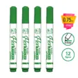 Маркер за бяла дъска FO-WB03 зелен 4 броя с пиктограми за 12 броя