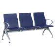 Посетителска пейка BTL -три места, син цвят