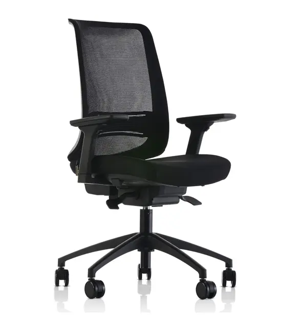 Работен стол ЕМИНЕ MRC- черен цвят седалка