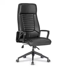 Президентски стол СВИЛЕН STH 01- черен цвят еко кожа