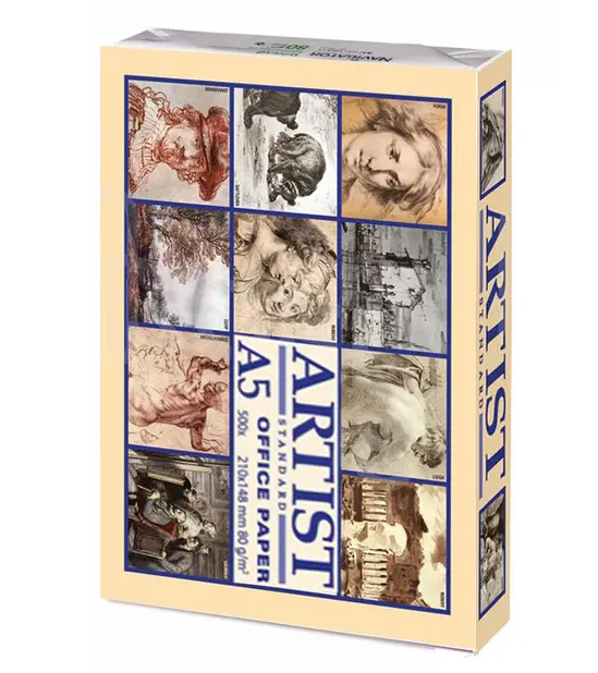 Пакет Копирна хартия ARTIST A5 80 гр. 500 л- сниман вертикално