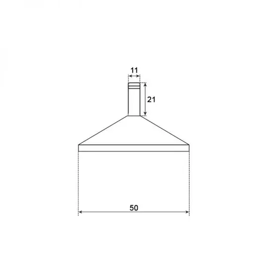 Тапа за статичност - хромирана