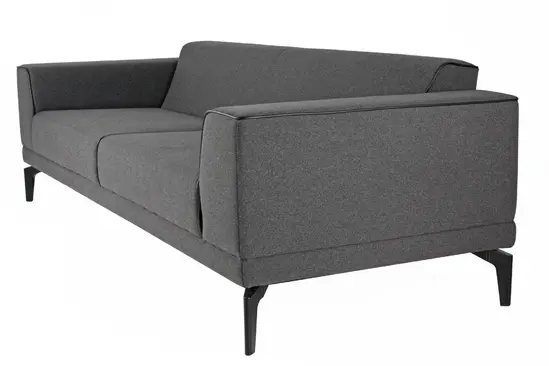 Триместен диван САМУИЛ SOLO 03 - снимка отдясно, сив