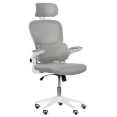 Директорски стол АТИЛА- снимка отпред, сив цвят