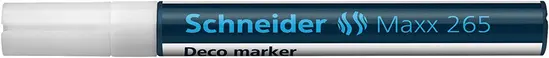 Маркер тебешир Schneider Maxx 265 бял хоризонтален със затворена капачка