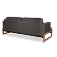 Диван триместен ГАБРА ADL 03 - снимка на гърба, кафяв на цвят