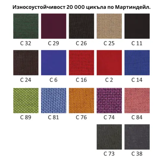 Посетителски стол ДИАН- картелка цветове