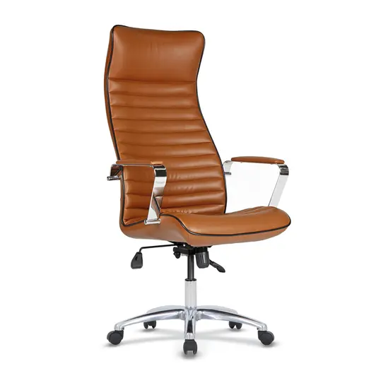 Директорски стол СТРАНДЖА FLM 0110-хромирани подлакътници