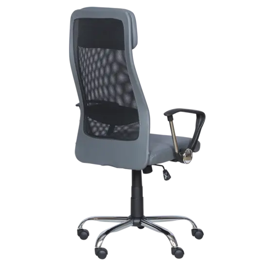 Директорски стол ВЕЛИСЛАВ- снимка отзад, мрежест гръб