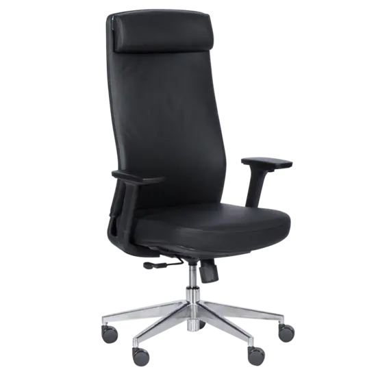 Работен стол КРОНОС-сниман отпред, черен цвят