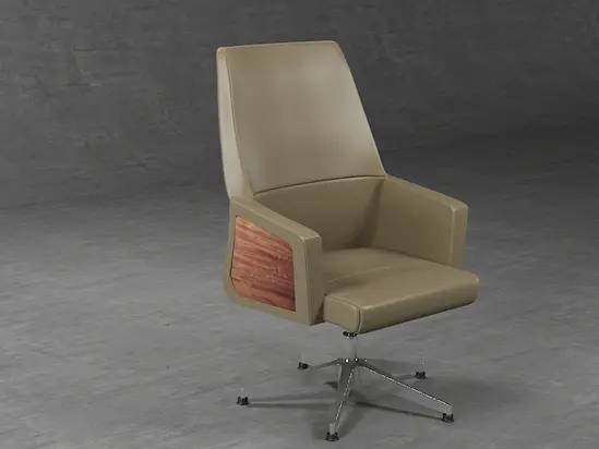 Посетителски стол КАЙМАКЧАЛАН LND 03- детайли от дърво на подлакътниците