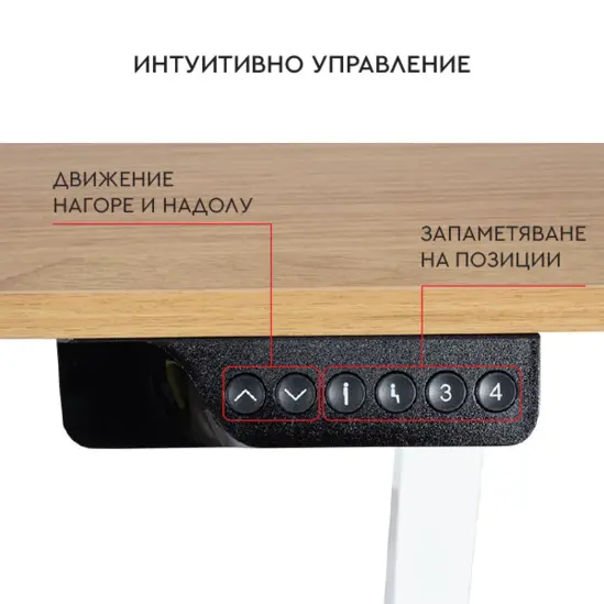 Ергономично бюро КУКУШ 11-интуитивно управление