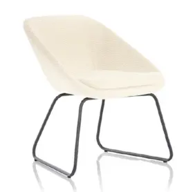 Посетителски стол КОСАРА ALT 20B - бежав, сниман от ляв ъгъл