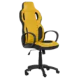 Геймърски стол ВИХЪР- жълт цвят с черно