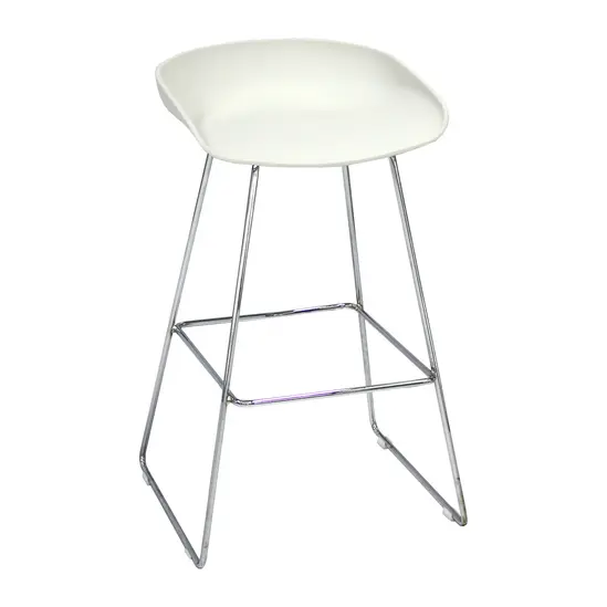 Бар стол КАНАТИЦА SLD 15- бяла седалка