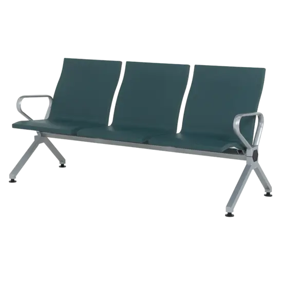 Посетителска пейка BTL 40- снимка отстрани, зелена