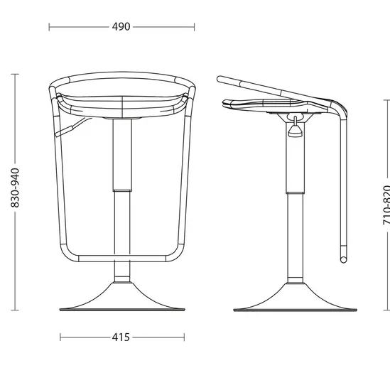 Бар стол CAMPARI зелен