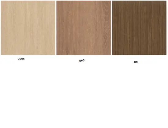 Възможни цветове за фурнира на Архивен шкаф FRT с 5 отделения 199x80x43.5 см