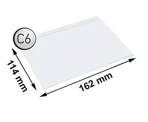 Плик за куриерски пратки С6 114х162 полиестер 50 бр