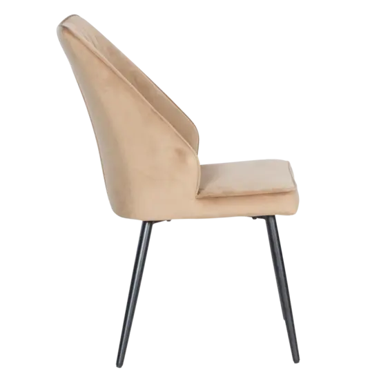 Трапезен стол МЕДЕЯ- дамаска, светлокафява