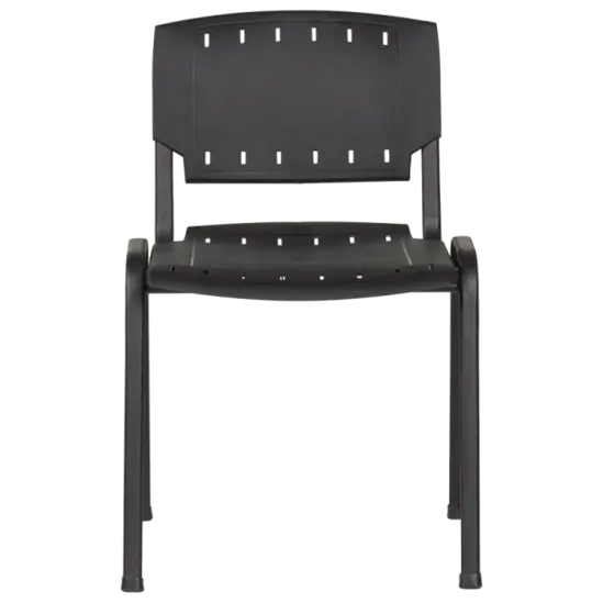 Посетителски стол ПАНАЙОТ- снмка отпред, черни крака