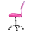 Детски стол МИМИ -хромирана база, розов цвят,
