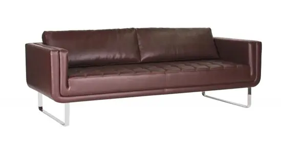 Диван триместен КРАКРА EDG 03- сниман отстрани, кафяв на цвят