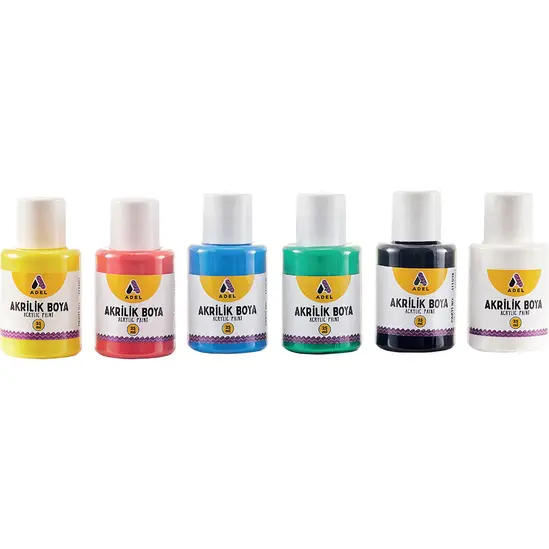  Боя акрилна Adel Classic Colors 25мл 6 цвята