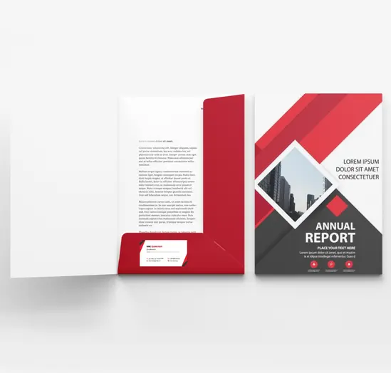 Папки фирмени с джоб 1000 броя