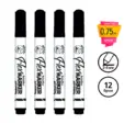 Маркер за бяла дъска FO-WB03 черен 4 броя с пиктограми