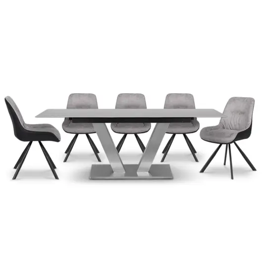 Трапезна маса ДАРИН разтегателна- маса със 5 стола