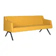 Диван триместен ПИРОТ KUKA 03 - в жълт цвят, разчупен дизайн