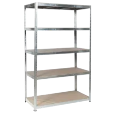 Метален стелаж BTL цинк 180x120x60см 250кг рафт - сглобен, празен