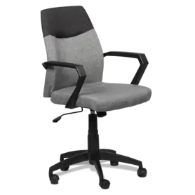 Офис стол ИСКЪР - сив с черно, два цвята