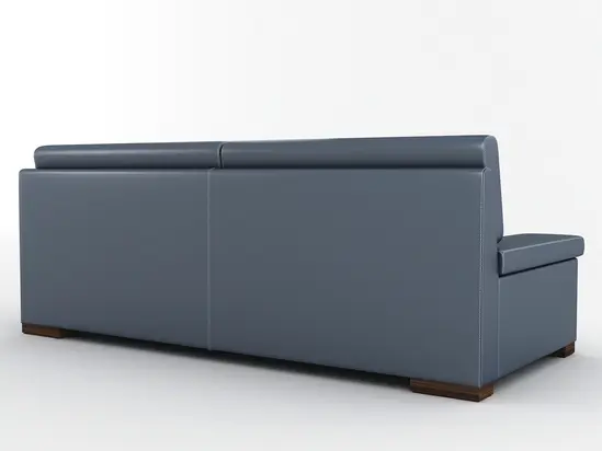 Диван триместен ЧАТАЛДЖА O 218- сниман отзад, сив на цвят