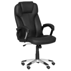 Директорски стол ВЛАДИМИР- еко кожа, сива база, меки падове