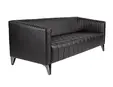 Диван триместен РЕСЕН LMA 03 - черен на цвят, сниман отстрани