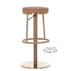 Бар стол ЧЕСТЪР- снимка отпред, цвят корал