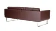 Диван триместен КРАКРА EDG 03 - сниман отзад, кафяв на цвят