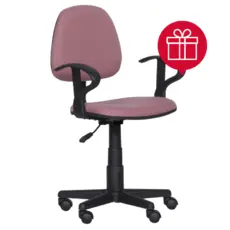 Детски стол ЛИЛИ дамаска цвят пепел от рози с пиктограма за подарък 