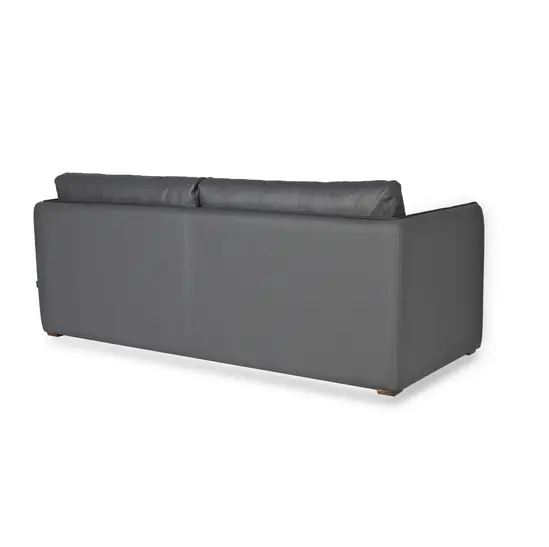 Диван триместен ИЛИНДЕН BLOK 03 - сниман отзад, сив на цвят