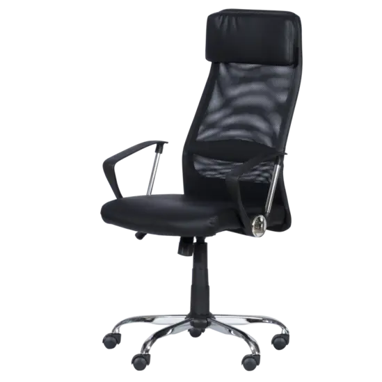 Директорски стол ВЕЛИСЛАВ-Фиксирани подлакътници, снимка отстрани